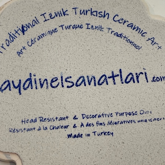 AYDIN LARGE TURKISH CERAMIC COASTER - Picture 5 of 5